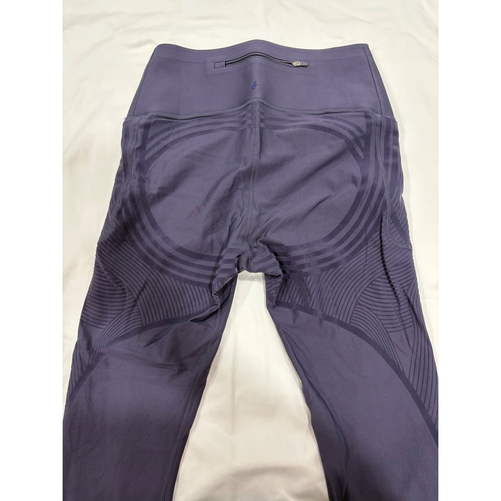 Fanka Body Sculpt 3-Pocketful Leggings Purple Size M/L High Waisted Compression - Picture 4 of 11